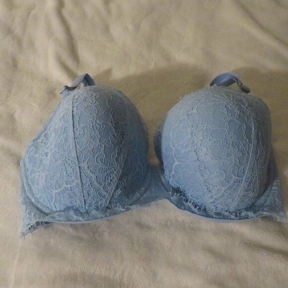 Victoria's Secret Dream Angels Lined Demi Blue Bra  36DDD - Picture 1 of 5